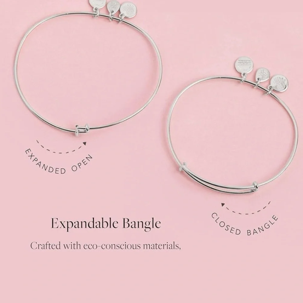 Alex and Ani Sunflower Charm Bangle - Picture 2 of 4